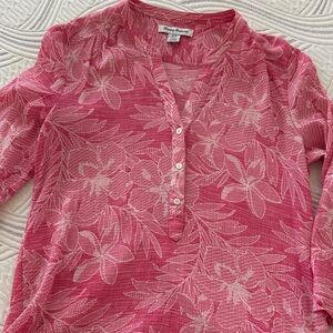 Tommy Bahama Pink Floral Blouse